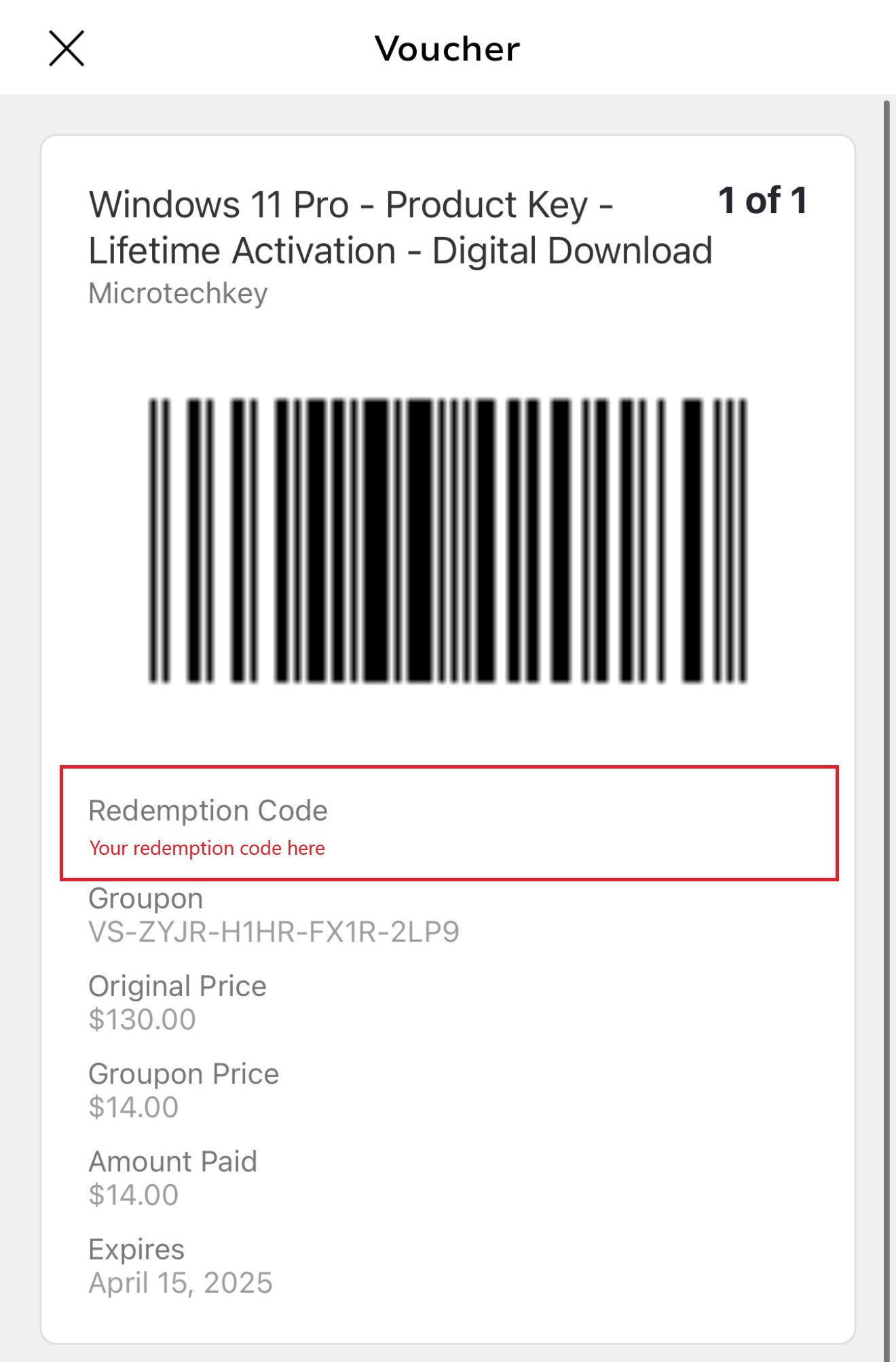 payments method